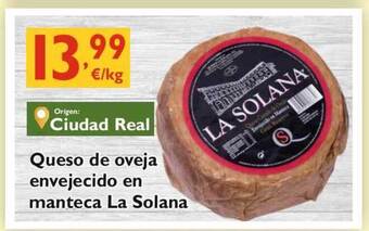Supermercados La Despensa La Solana Queso de oveja envejecido en manteca oferta