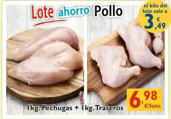 Supermercados La Despensa Lote Ahorro Pollo: 1kg Pechugas + 1kg Traseros oferta