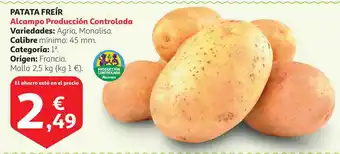 Alcampo Freír Patata, 2,5kg oferta