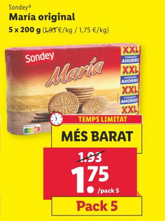 Lidl Sondey® María original oferta