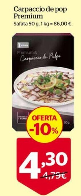 La Sirena Carpaccio de pop Premium oferta