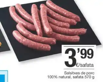 BonpreuEsclat Salsitxes de porc 100% natural, safata 570 g oferta