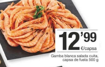 BonpreuEsclat Gamba blanca salada cuita, capsa de fusta 500 g oferta