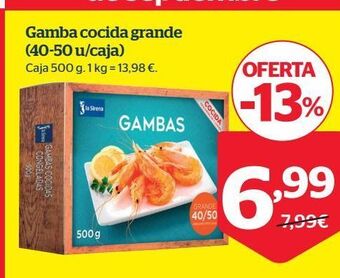 La Sirena Gambas cocidas oferta