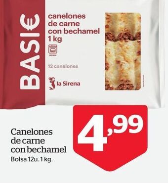 La Sirena Canelones de carne oferta