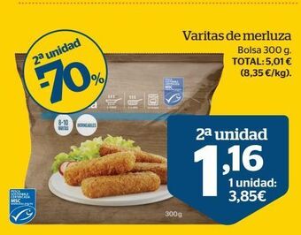 La Sirena Varitas de merluza oferta
