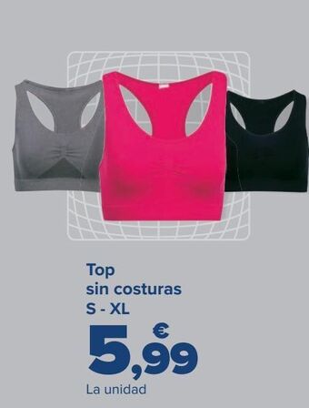 Carrefour Top sin costuras s - xl oferta