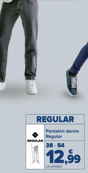 Carrefour Pantalón denim straight oferta