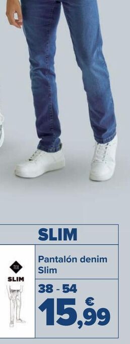 Carrefour Pantalón denim straight oferta