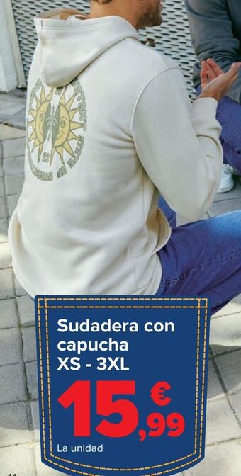 Carrefour Sudadera con capucha xs - 3xl oferta