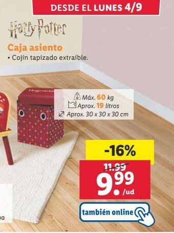 Lidl Caja de ordenación harry potter oferta