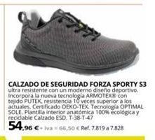 Coferdroza Calzado de seguridad forza sporty s3 ultra resistente con un moderno diseño deportivo. incorpora la nueva tecnologia armotex  oferta