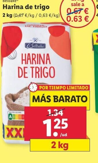 Lidl Harina de trigo oferta