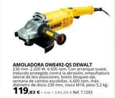Coferdroza Amoladora dewalt oferta