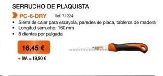Coferdroza Sierra de calar sierra oferta