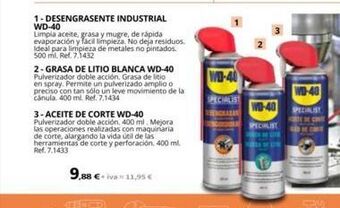 Coferdroza 1- desengrasente industrial wd-40 limpia aceite, grasa y mugre, de rápida evaporación y fácil limpieza. no deja residuos. id oferta