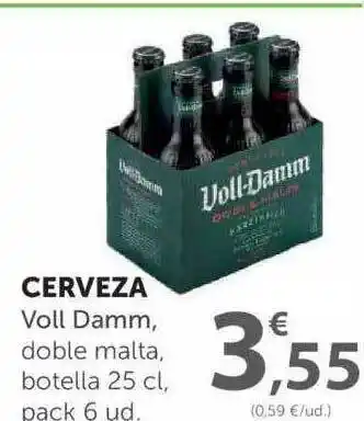 SPAR Voll Damm Cerveza, 25cl pack 6 ud. oferta