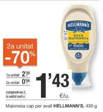 BonpreuEsclat Hellmann's Maionesa cap per avall 430 g oferta