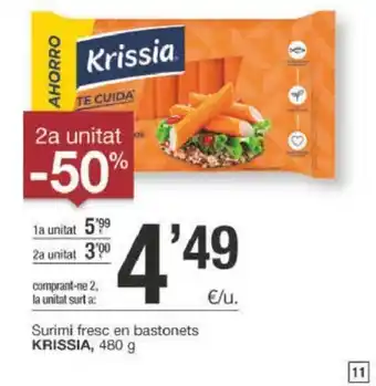BonpreuEsclat Krissia Surimi fresc en bastonets 480 g oferta