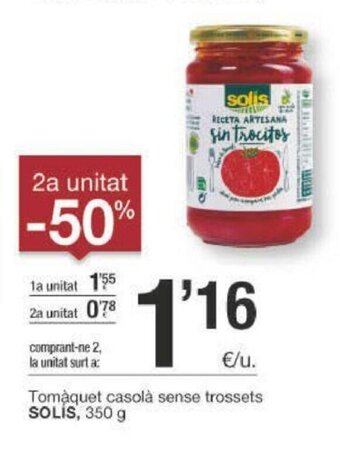 BonpreuEsclat Solis 350 g oferta