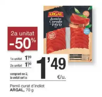 BonpreuEsclat Argal Pernil curnal d'indiot 70 g oferta