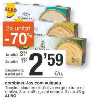 BonpreuEsclat Albo Tonyina clara en oli d'oliva oferta