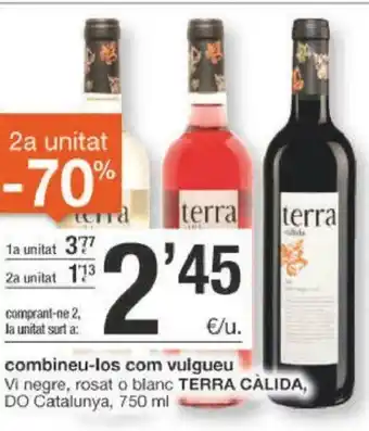BonpreuEsclat Terra Cálida Vi negre, rosat o blanc DO Catalunya 750ml oferta