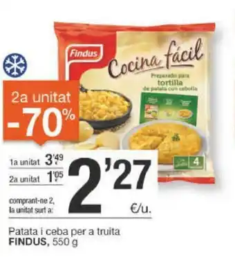 BonpreuEsclat Findus Patata i ceba per a truita 550g oferta