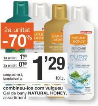 BonpreuEsclat Natural Honey Gel de bany assortiment oferta