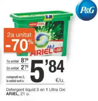 BonpreuEsclat Ariel Detergent liquid 3 en 1 Ultra Oxi 21u oferta