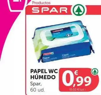 SPAR Spar Papel Wc Húmedo, 60ud. oferta