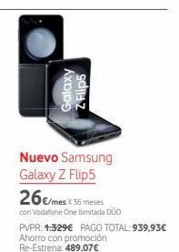 Vodafone Samsung galaxy pago oferta