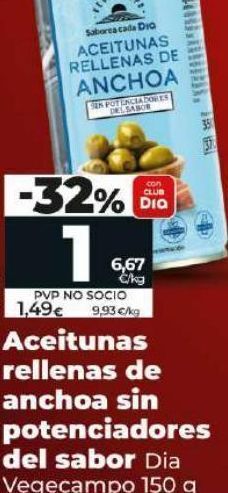 Dia Aceitunas rellenas de anchoa oferta