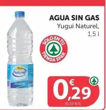 SPAR Yugui Naturel Agua Sin Gas, 1.5l oferta