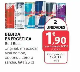 SPAR Red Bull Bebida Energética, lata 25cl oferta