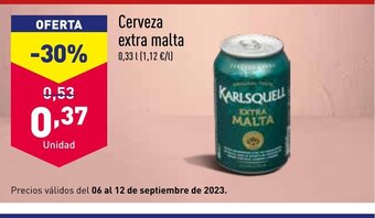 ALDI Cerveza extra malta oferta