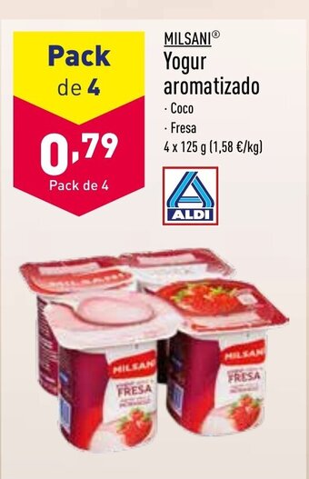 ALDI MILSANI Yogur aromatizado oferta