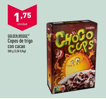ALDI GOLDEN BRIDGE Copos de trigo con cacao oferta