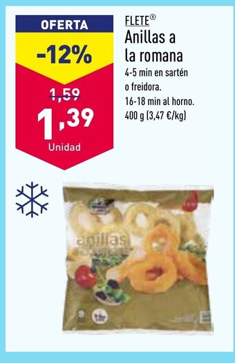 ALDI FLETE Anillas a la romana oferta