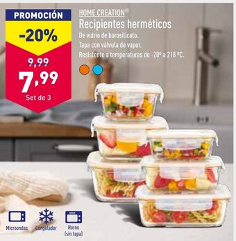 ALDI HOME CREATION Recipientes herméticos oferta