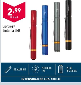 ALDI LIGHTZONE Linterna LED oferta