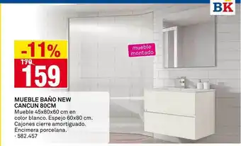 Bricoking -11% Mueble Baño New Cancun 80cm oferta
