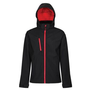 Decathlon Chaqueta softshell venturer para hombre negro, rojo oferta