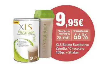 PrimaPrix XLS Batido Sustitutivo Vainilla ̸ Chocolate 400gr. + Shaker oferta