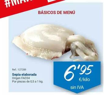 Makro Sepia elaborada, 0,5 a 1kg. oferta