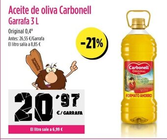 AhorraMas Aceite de oliva Carbonell Garrafa 3 L oferta