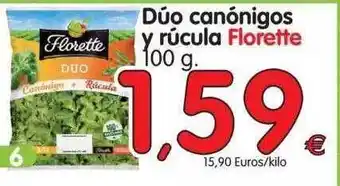 Alimerka Florette Dúo canónigos y rúcula 100g oferta