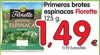 Alimerka Florette Primeros brotes espinacas 125g oferta