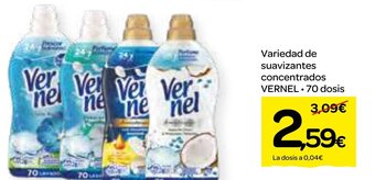 Dialprix Variedad de suavizantes concentrados VERNEL.70 dosis oferta