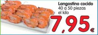 Alimerka Langostino cocido 40 a 50 piezas el kilo oferta